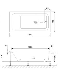 Гидромассажная ванна Royal Bath Accord De Luxe 180x90см белый RB627100DL